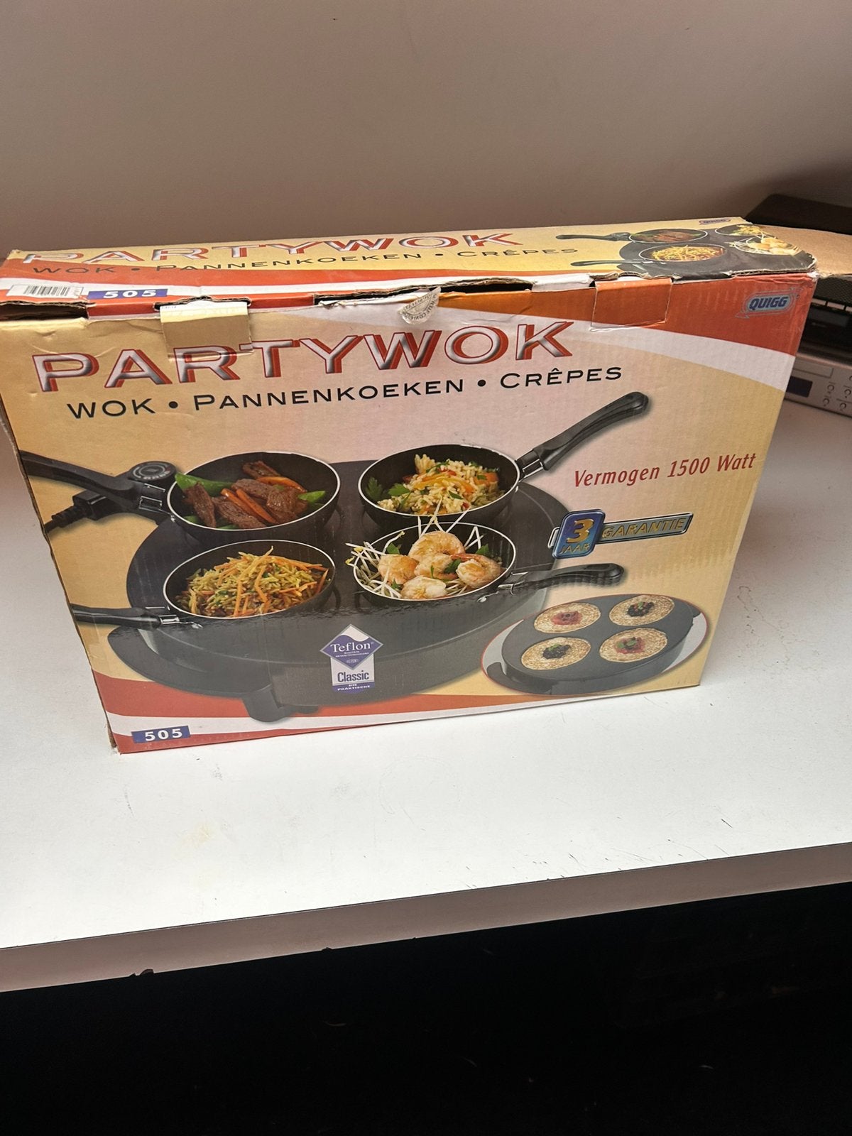 Party wok (4 personen), Ophalen, Zo goed als nieuw, 4 t/m 7 personen