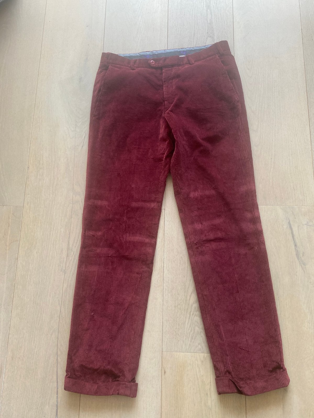 Regent ribbroek corduroy S, Kleding | Heren, Ophalen of Verzenden, Zo goed als nieuw, Maat 46 (S) of kleiner, Rood