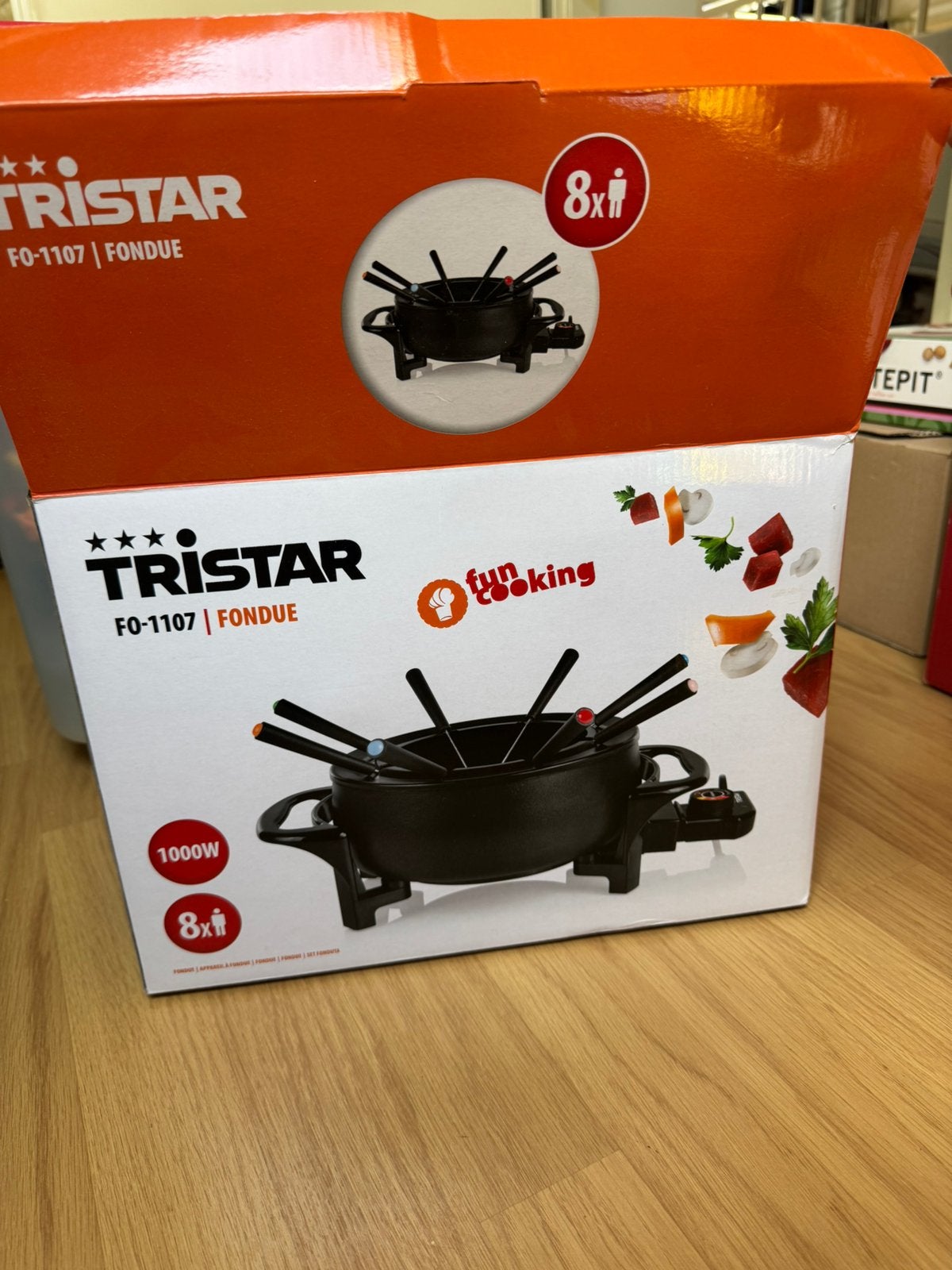 Fondueset - 8 personen (TRISTAR), Witgoed en Apparatuur, Fonduesets, Ophalen of Verzenden, Zo goed als nieuw, Elektrisch, Fondueset