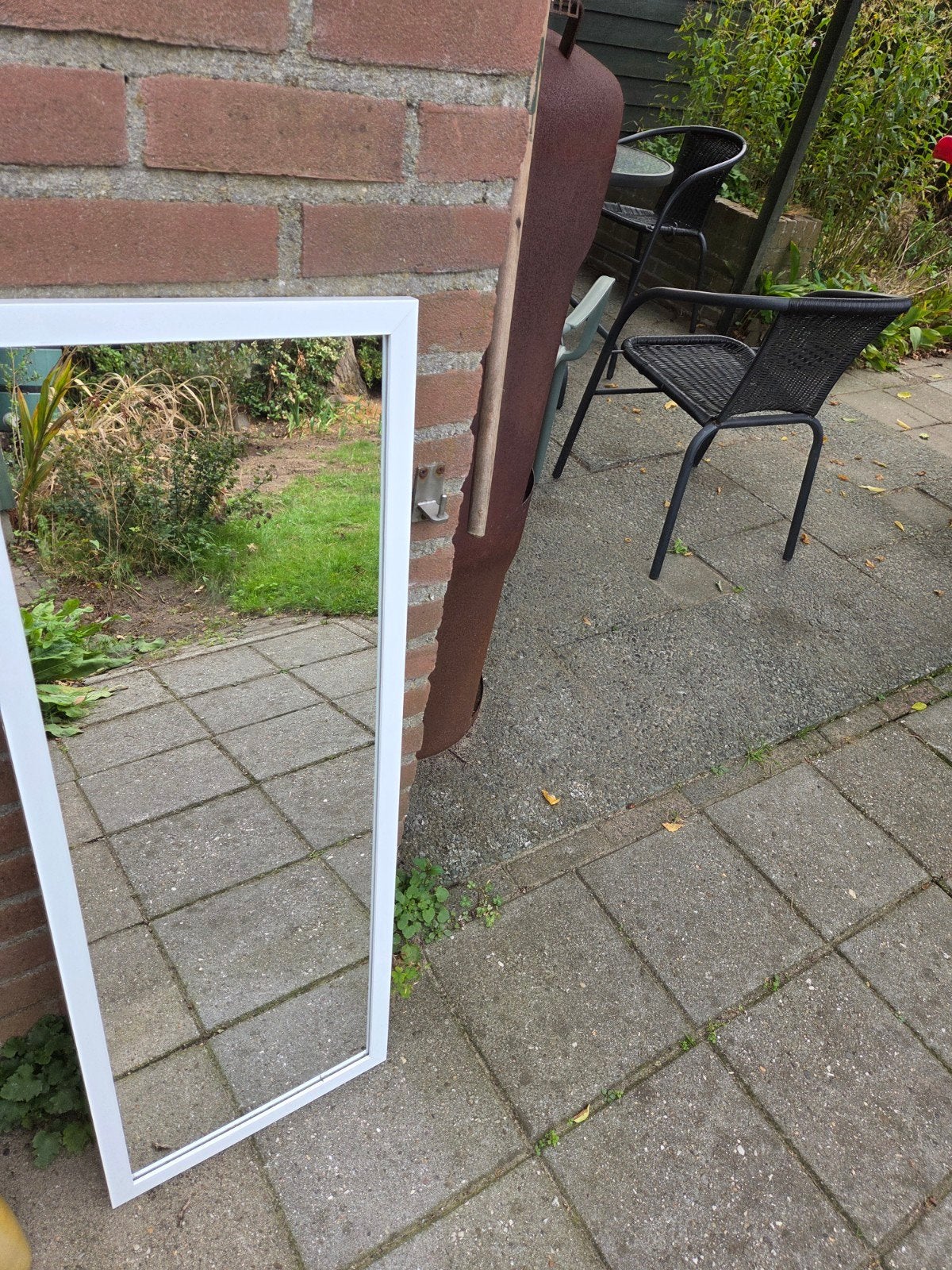 Gratis spiegel met deurhaken, Ophalen, Minder dan 50 cm, Gebruikt, 150 tot 200 cm