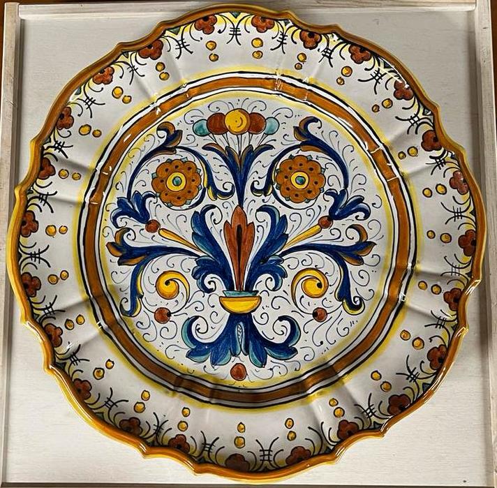 Deruta Wandbord - Handgeschilderd Italiaans Keramiek, Ophalen of Verzenden