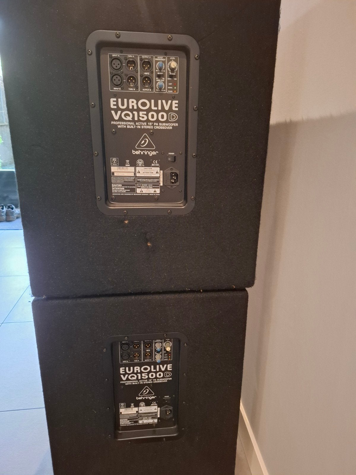 Complete PA-set: Behringer subwoofers & DAP Audio toppen, Ophalen