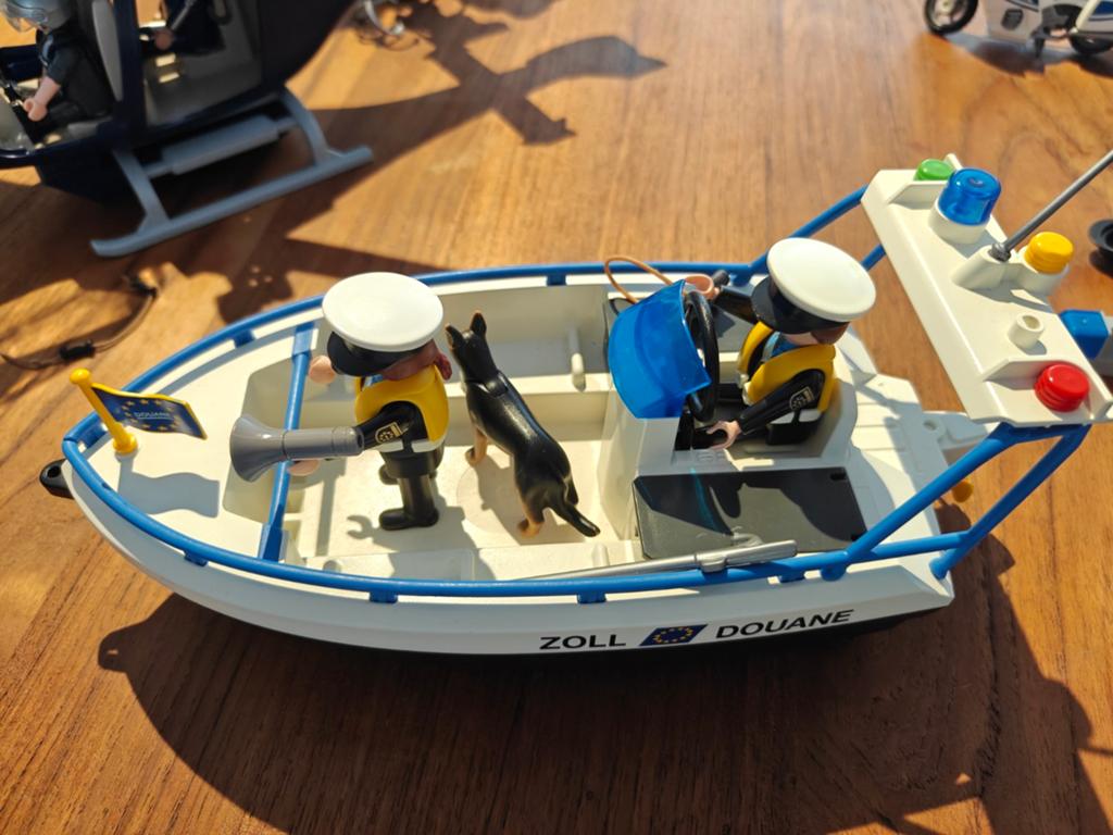 Playmobil douane boot 5263, Ophalen of Verzenden, Zo goed als nieuw