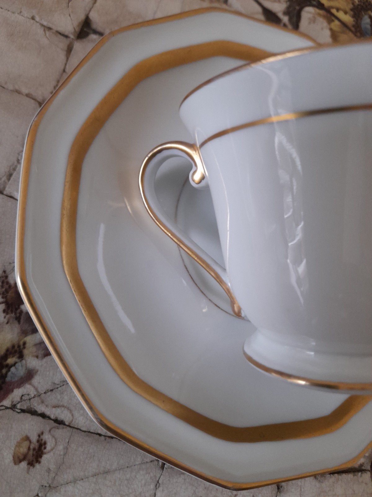 CERABEL PORCELAINE kopje en schoteltje met, Ophalen of Verzenden