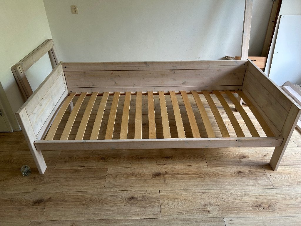 Lifetime meisjesbed met hemeltje, Ophalen, 85 tot 100 cm, Gebruikt, Lattenbodem
