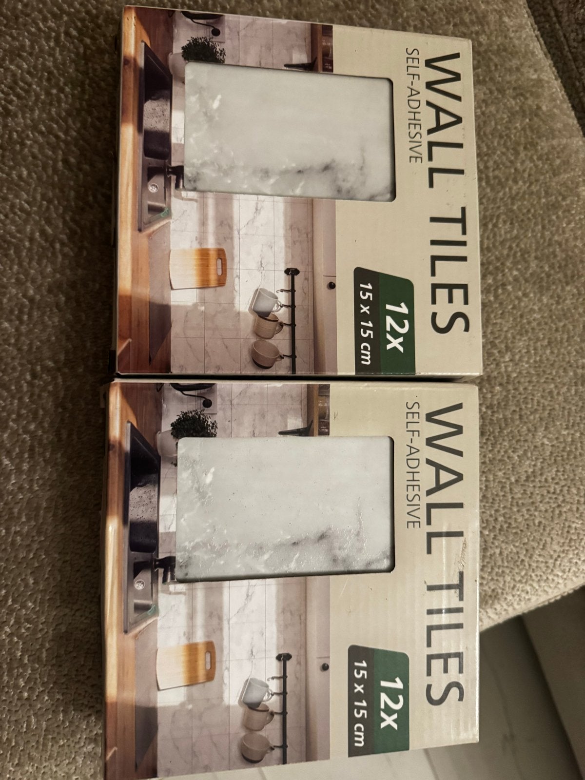 Zelfklevende wandtegels marmerlook 4 pakken  (15x15 cm), Doe-het-zelf en Verbouw, Overige materialen, Verzenden, Wandtegels, Nieuw