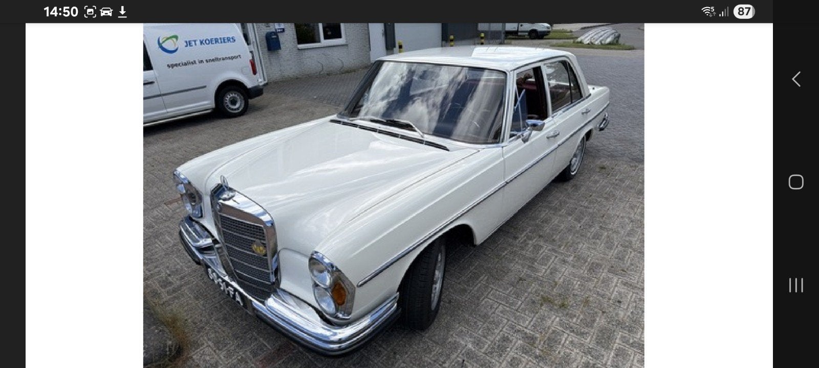 Mercedes-Benz S-Klasse W108 280 S 1968 inruil mogelijk!, Auto's, Achterwielaandrijving, Leder en Stof, Wit, Origineel Nederlands