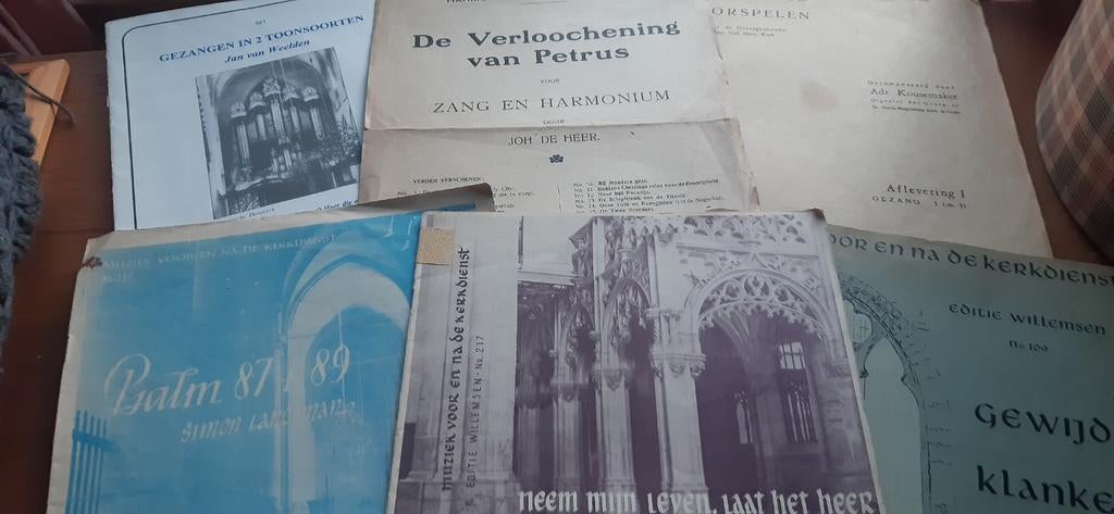 bladmuziek voor (kerk) orgel uitg. Willemsen en ander, Orgel, Gebruikt, Overige soorten, Ophalen of Verzenden