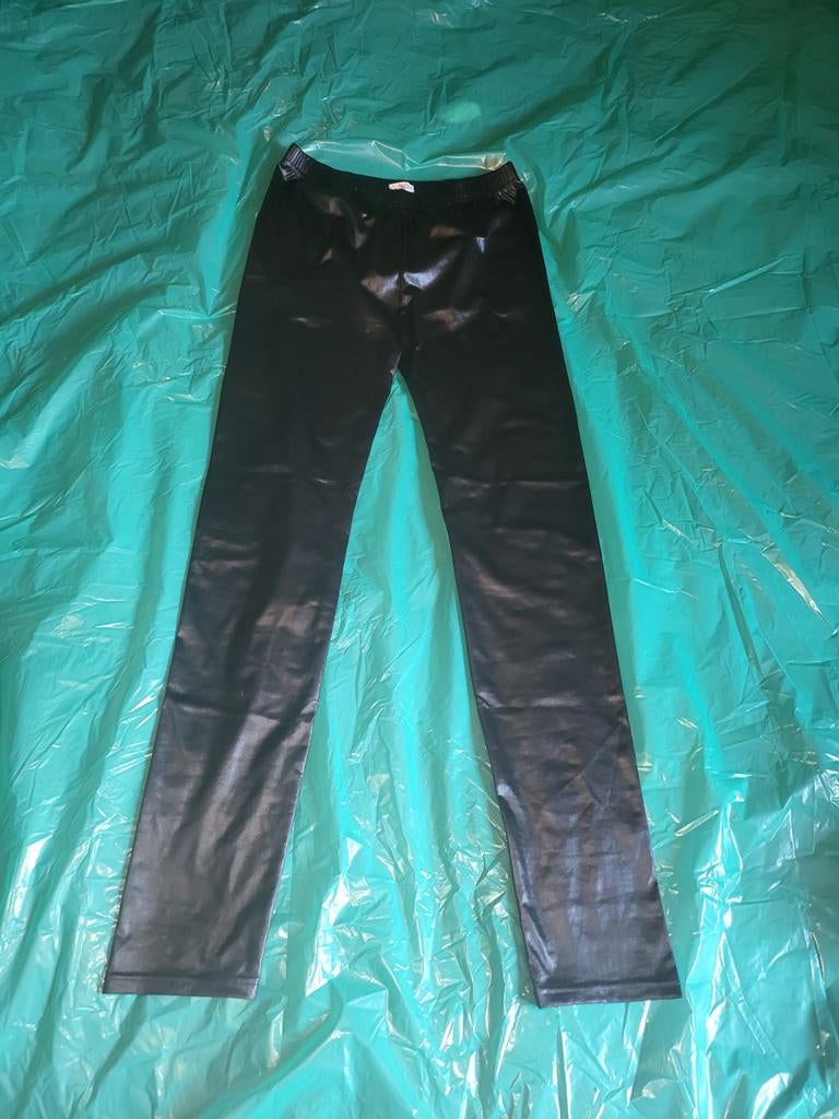 Zwarte glanzende legging True Spirit maat L, Verzenden, Zwart, Maat 42/44 (L), Lang