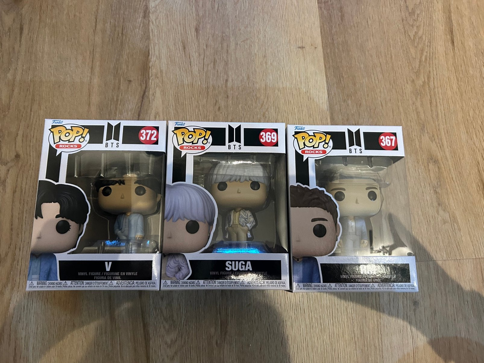 BTS V SUGA en RM funko pop! 372 369 367, Verzamelen, Ophalen of Verzenden, Zo goed als nieuw