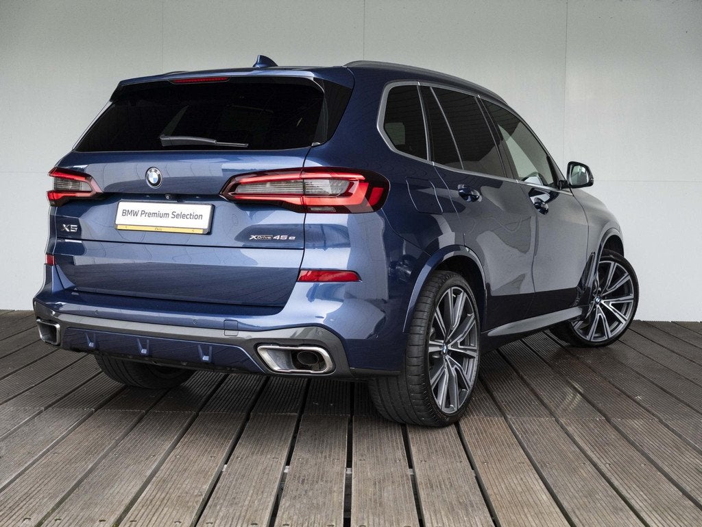 BMW X5 xDrive45e | M Sportpakket | High Executive | 22 inch, Auto's, BMW, Gebruikt, 394 pk, Met garantie (alle), Blauw