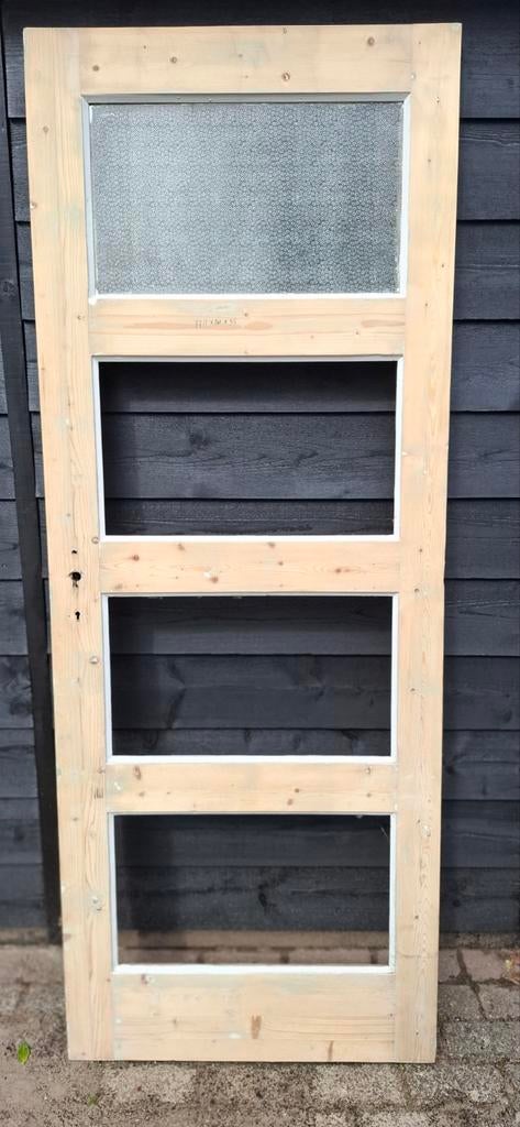 Paneeldeur opknapper ., Doe-het-zelf en Verbouw, Kozijnen en Schuifpuien, Gebruikt, Deurkozijn, 150 tot 225 cm, Hout