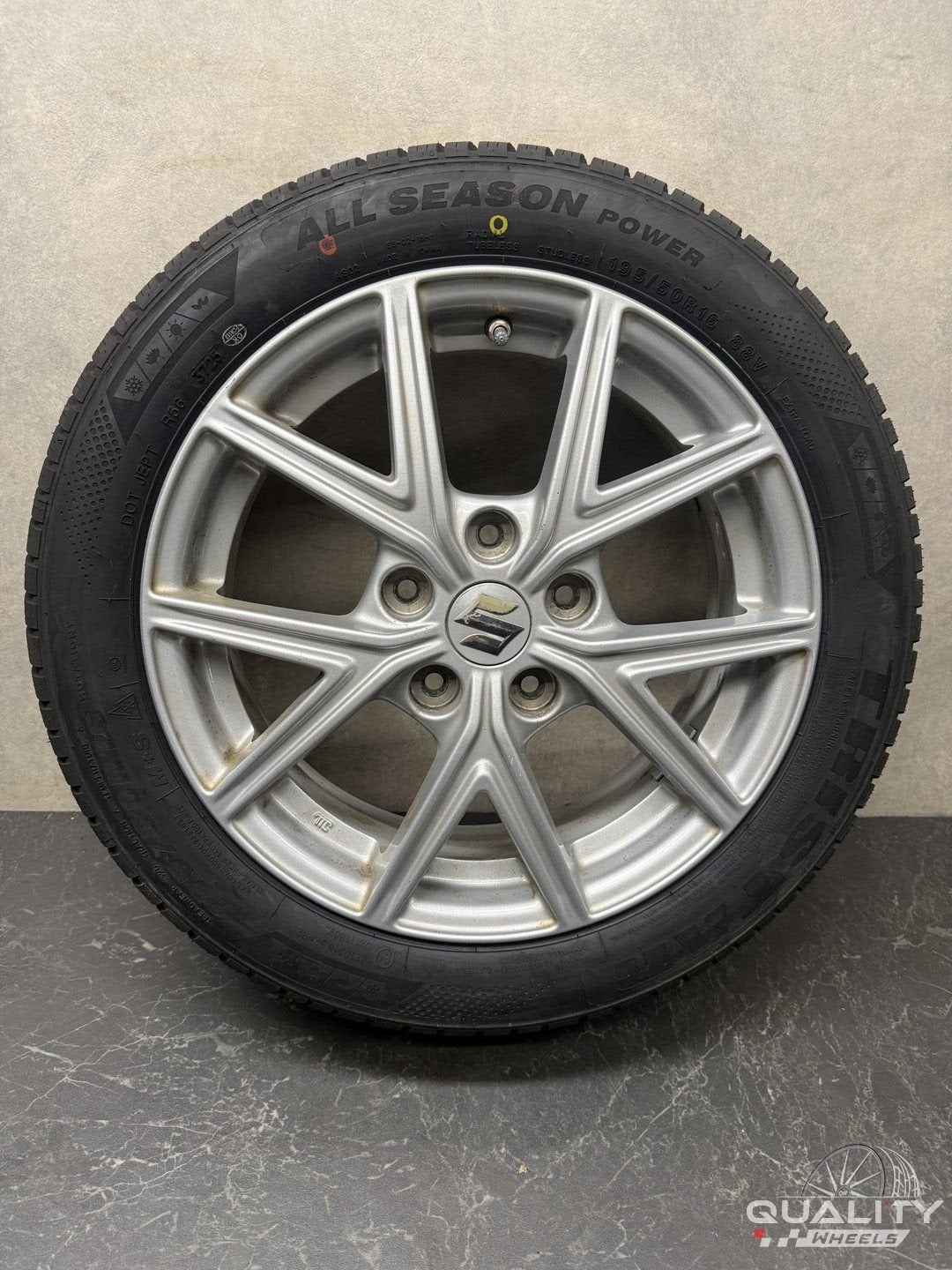 5x114,3 17” Suzuki Swift Sport Velgen + Banden 195/50/16 195, Auto-onderdelen, Banden en Velgen, Gebruikt, -, Banden en Velgen