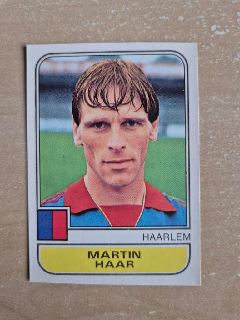 Panini Voetbal 82 Martin Haar Haarlem, Ophalen of Verzenden, Zo goed als nieuw, Ajax, Poster, Plaatje of Sticker