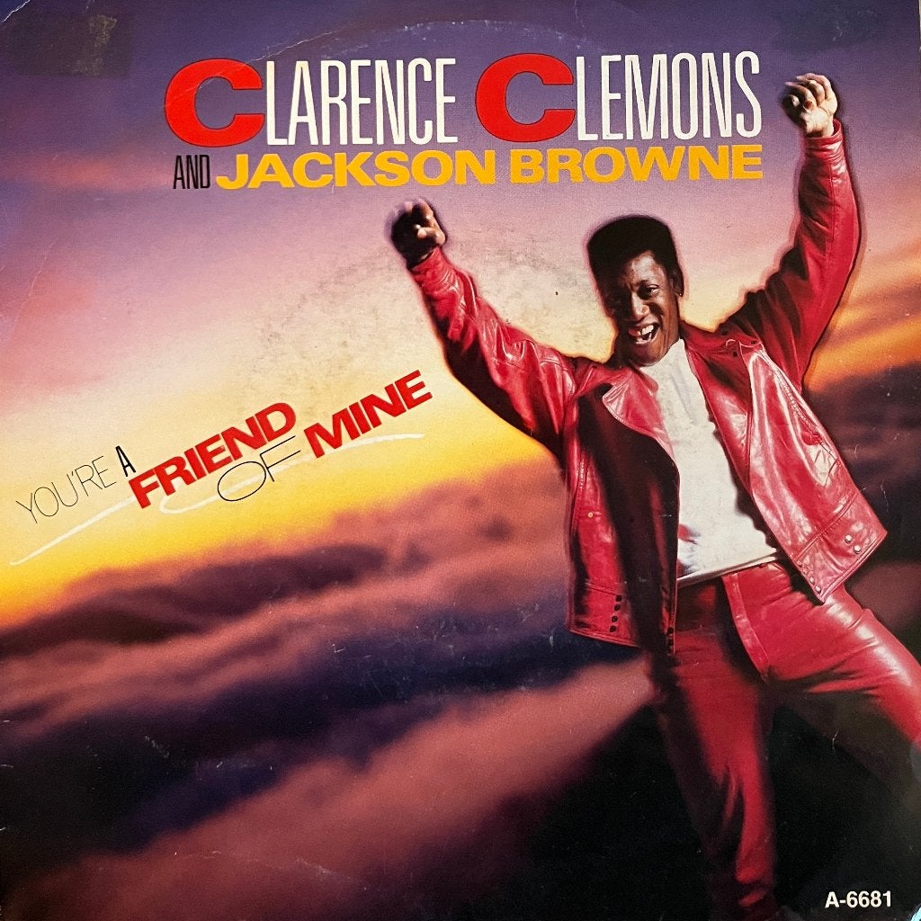 Clarence Clemons & Jackson Brown - You're a friend of mine, Gebruikt, 7 inch, Ophalen of Verzenden, Beschermende buitenhoes