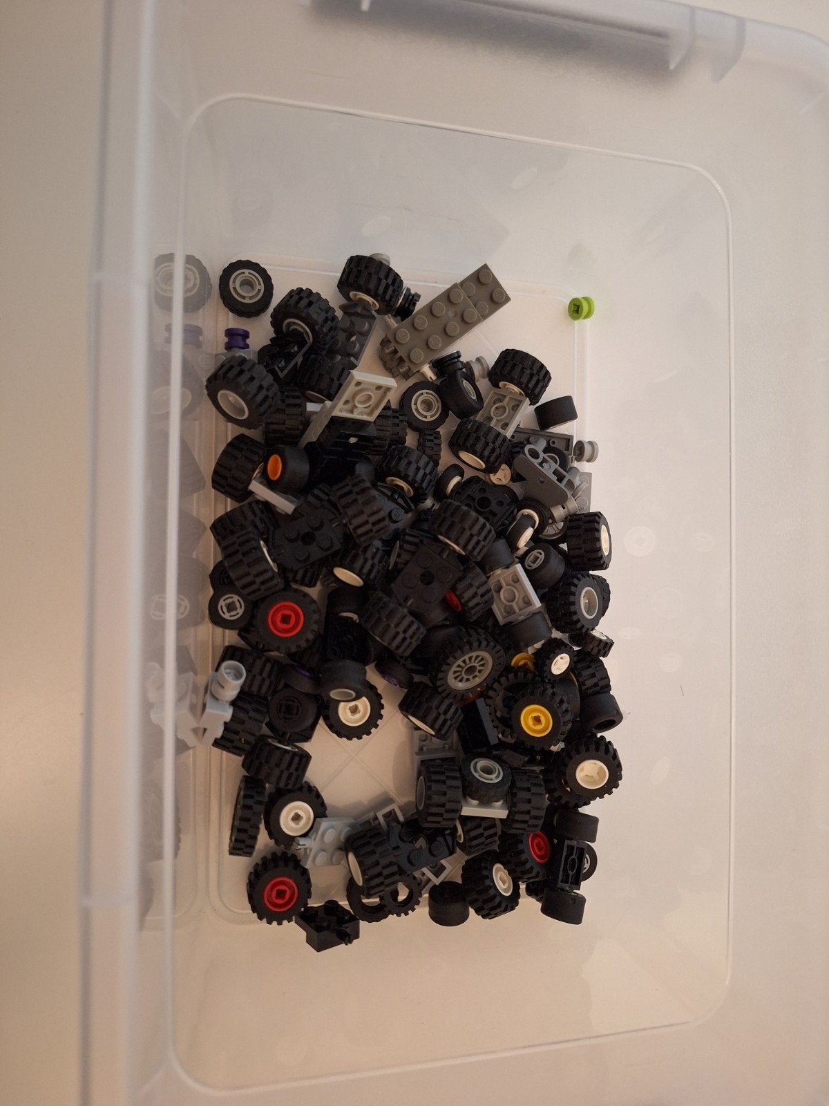 Lego partij banden en wielen, Ophalen of Verzenden, Gebruikt, Losse stenen, Lego