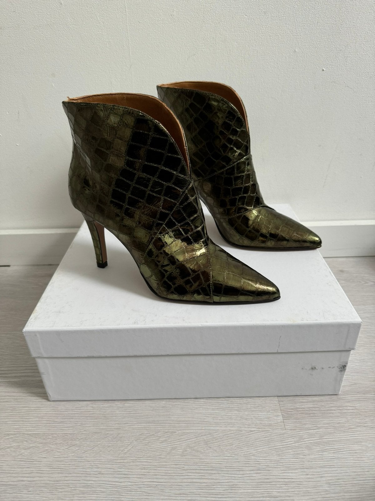 Toral croco enkellaarzen groen maat 37, Kleding | Dames, Schoenen, Pumps, Verzenden, Nieuw, Groen