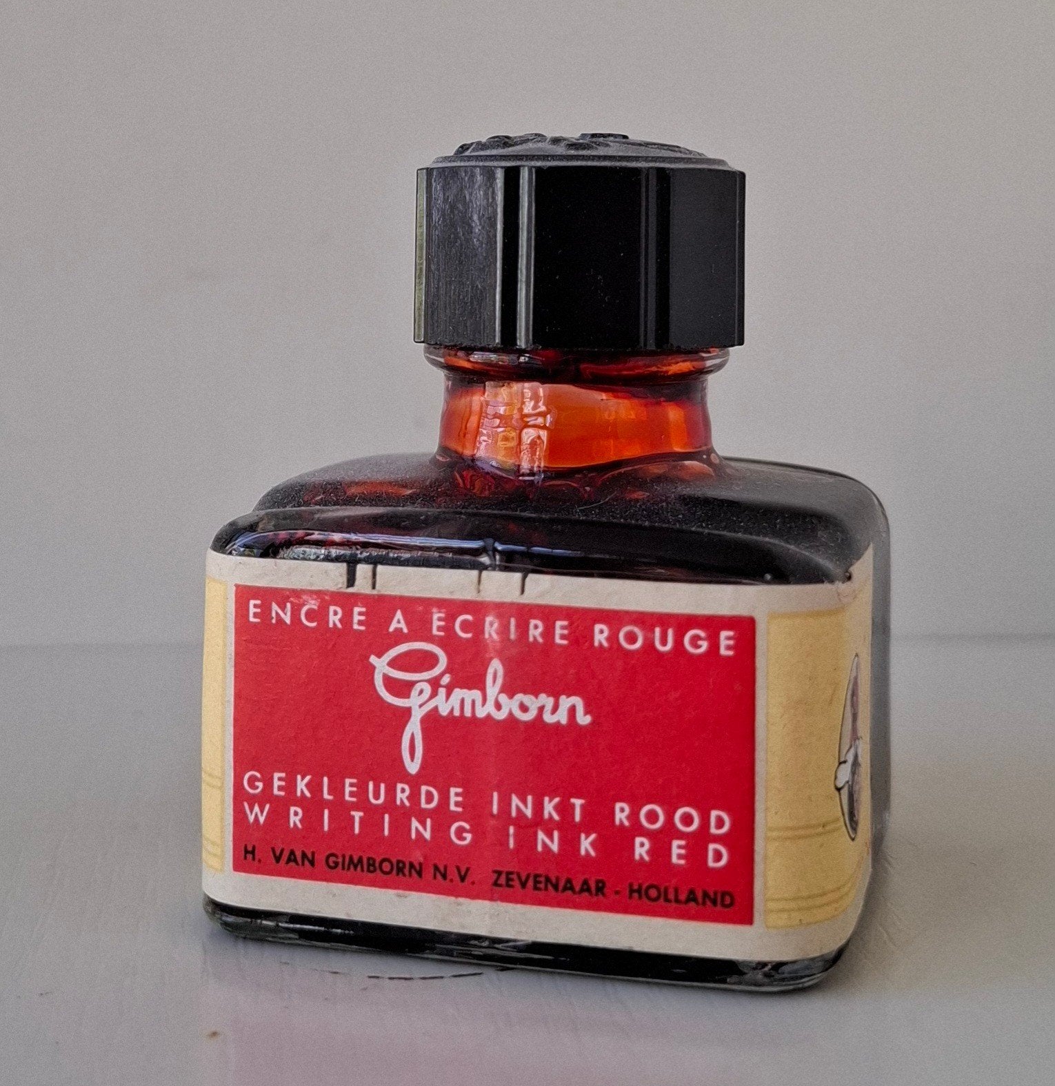 Schrijfinkt van Gimborn - Rood, Ophalen of Verzenden, Zo goed als nieuw