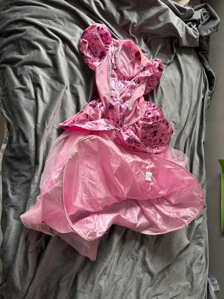 62. Carnaval - Prinsessenkleed maat 116-128, Kinderen en Baby's, Ophalen of Verzenden, Zo goed als nieuw, 122 t/m 128, Meisje