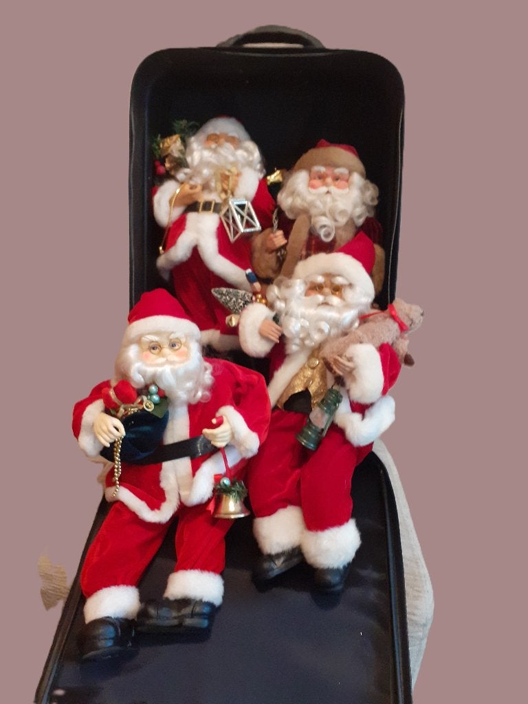 Hele mooie kerstmannen+trolley+boom, Ophalen, Nieuw