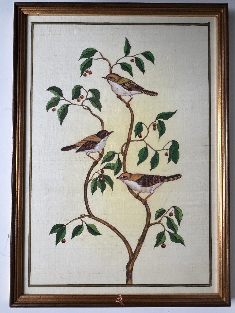 BIJZONDER Op DOEK - 3 vinkjes - erg mooi P0766, Ophalen of Verzenden, Overige technieken, 1900 - 1949