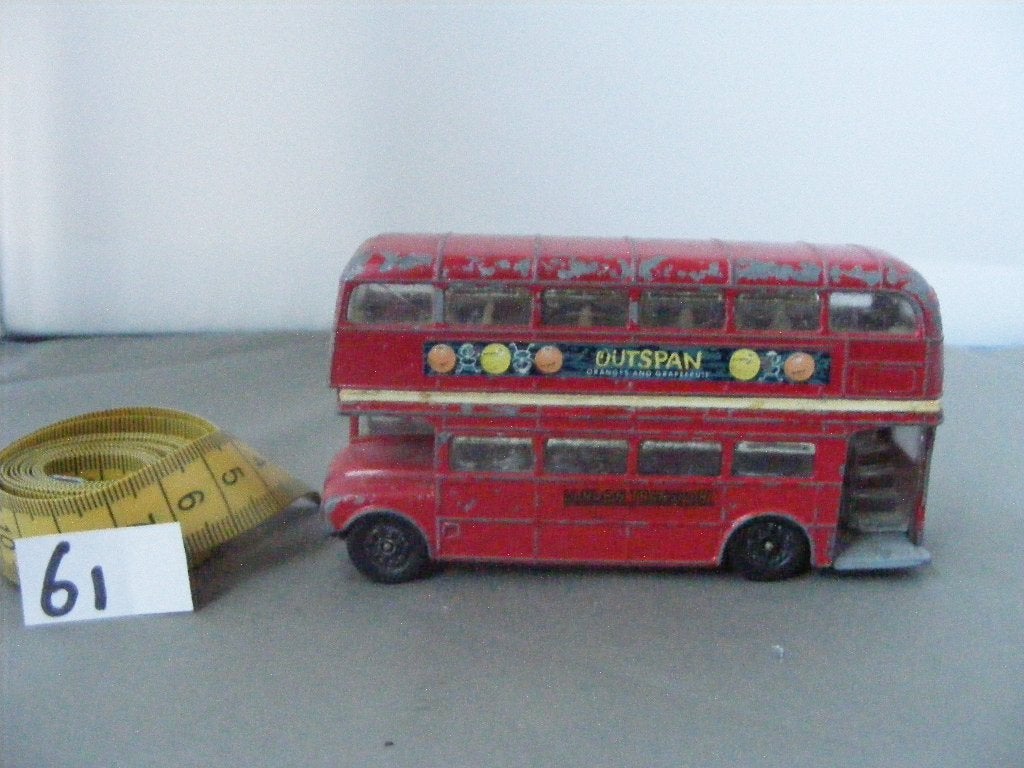Routemaster doubledecksbus corgi toys whizz  outspan (61), Ophalen of Verzenden, Gebruikt, Bus of Vrachtwagen