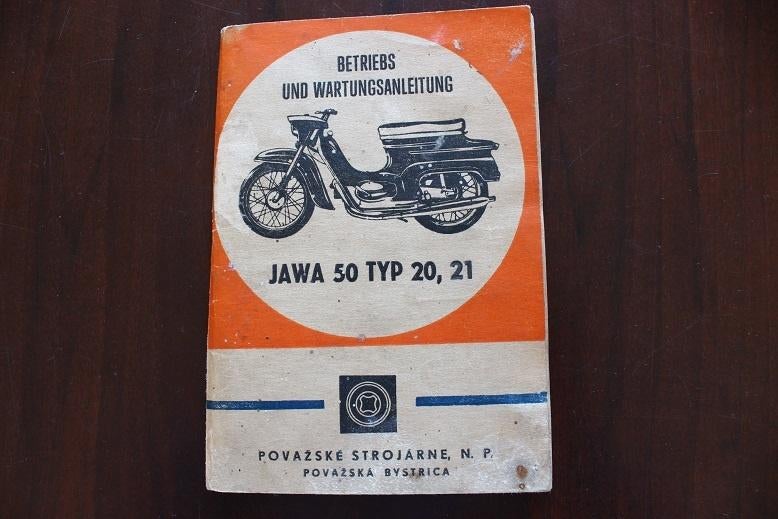 Jawa 50 typ 20 21 1967 Mofa betriebsanleitung bromfiets, Fietsen en Brommers, Ophalen of Verzenden, Gebruikt