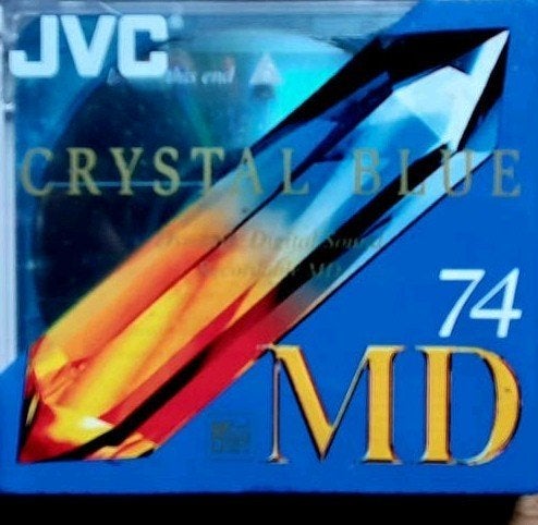 JVC Crystal Blue MD 74 Minidisc    Nieuw in verpakking, Ophalen of Verzenden, Nieuw in verpakking