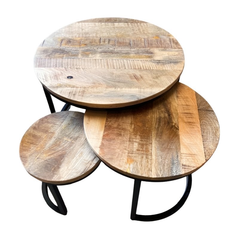 Ati coffee table small S/3, Ophalen, 50 tot 100 cm, Rond, Nieuw