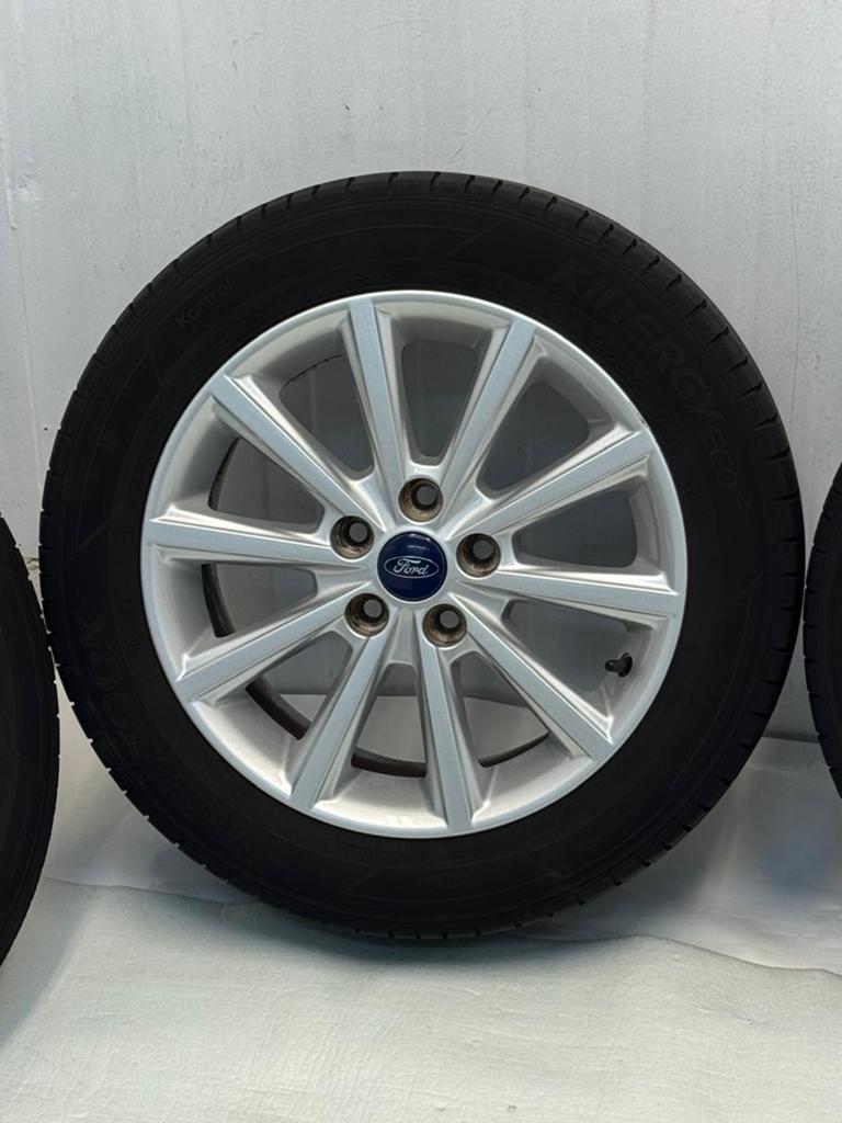Org.Ford Focus 205/55R16 velgen met zomerbanden 5x108, Gebruikt, 16 inch, Banden en Velgen, EVZ Handelsonderneming