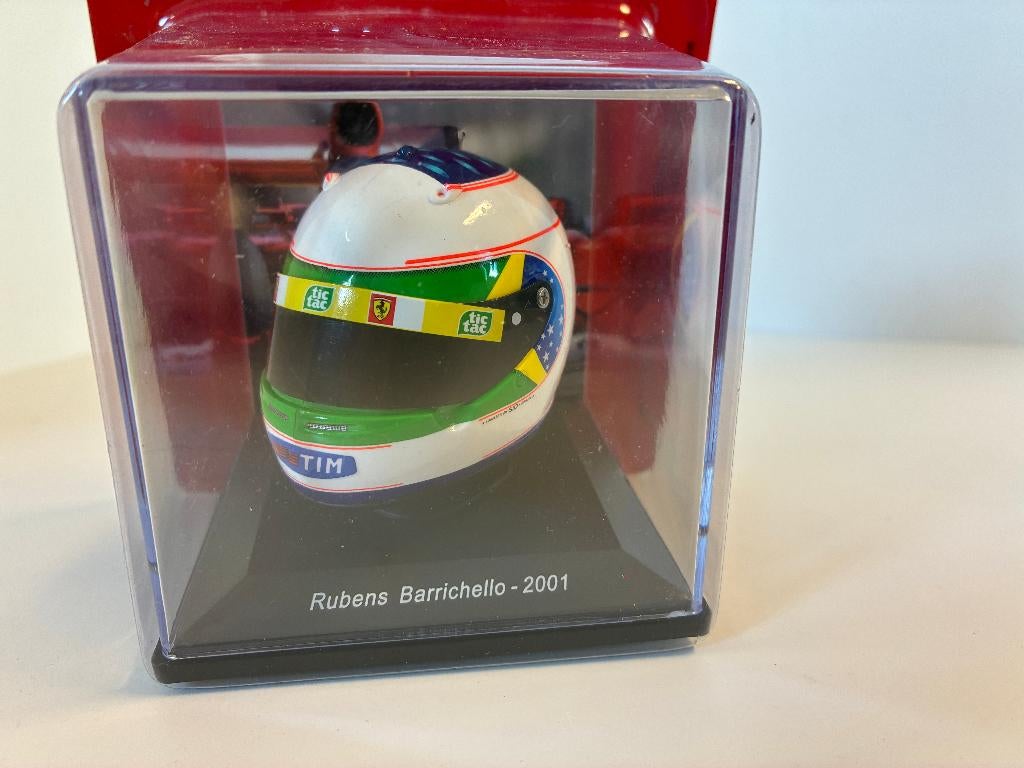 69807: Helm - F1 - Rubens Barrichello - 2001 - Spark 1:5, Werkstraße 1, 90765 Fürth, Germany, Overige typen, Nieuw, Spark Germany