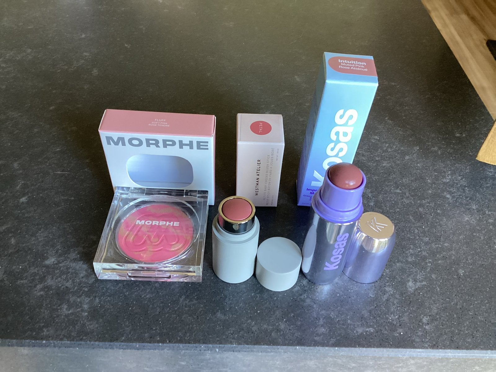 Morphe Blush, Westman Atelier & Kosas Multi-Stick, Wangen, Ophalen of Verzenden, Zo goed als nieuw, Make-up