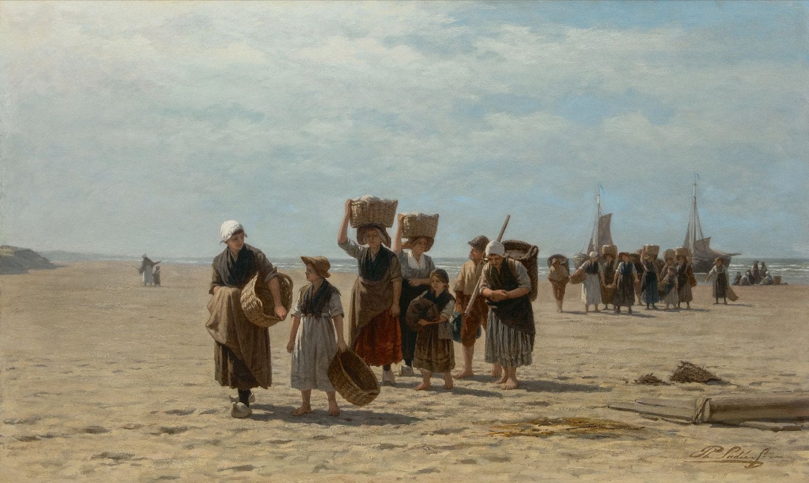 Philip Sadée schilderijen gezocht strandgezichten, Ophalen