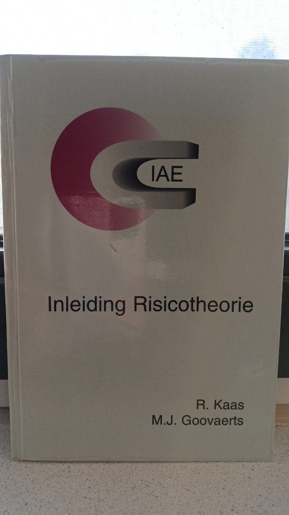 Inleiding Risicotheorie, Ophalen of Verzenden, Beta, M.J. Goovaerts, WO