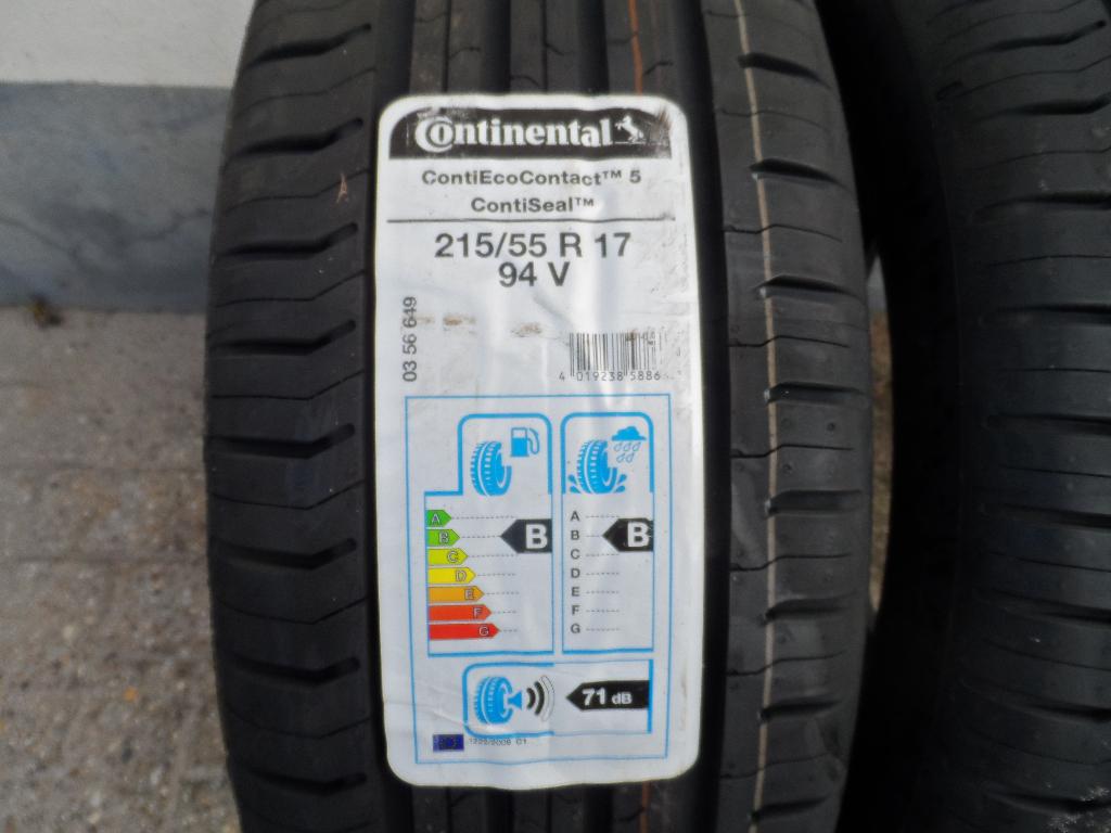 215/55 R17 Continental Eco Contact-5 nieuw 0 km. oude DOT, Auto-onderdelen, Banden en Velgen, 215 mm, Duitsland, 17 inch, Ophalen of Verzenden