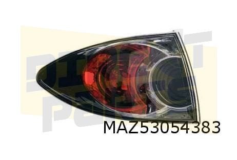 Mazda 6 (7/05-) achterlicht Links buiten (donker grijs) MQ!