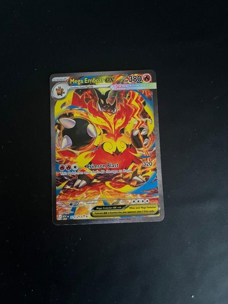Pokemon mega emboar ex SIR 273/217, Ophalen of Verzenden, Zo goed als nieuw