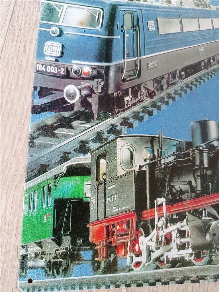 Trix Express \'\'68 | Metalen Modeltrein Wandbord Poster, Wisselstroom, Verzenden, Märklin, Nieuw