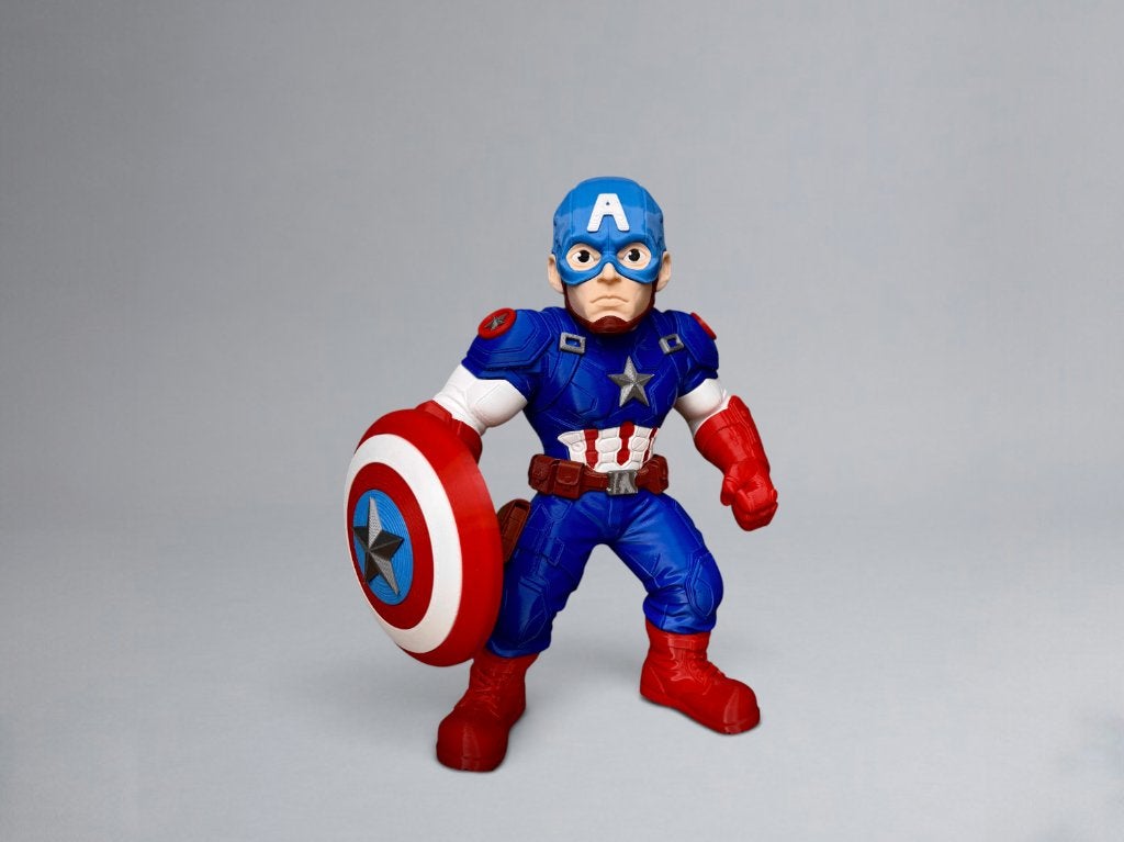 Captain America – Super Soldier Hero Figurine – 31 cm, Verzamelen, Ophalen of Verzenden, Nieuw, Fantasy