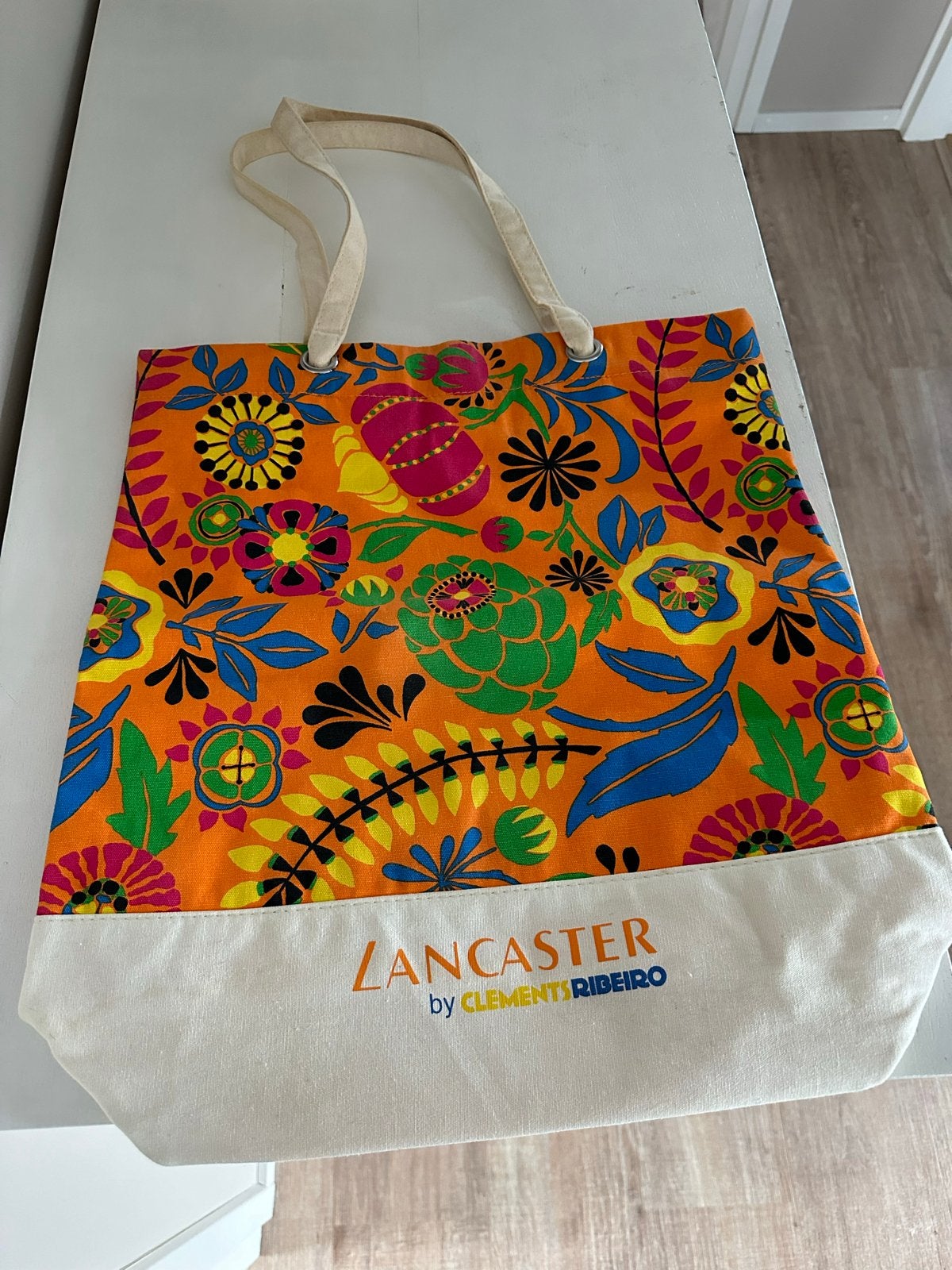 Strandtas- Kleurrijk, Ophalen of Verzenden, Zo goed als nieuw, Oranje, Shopper