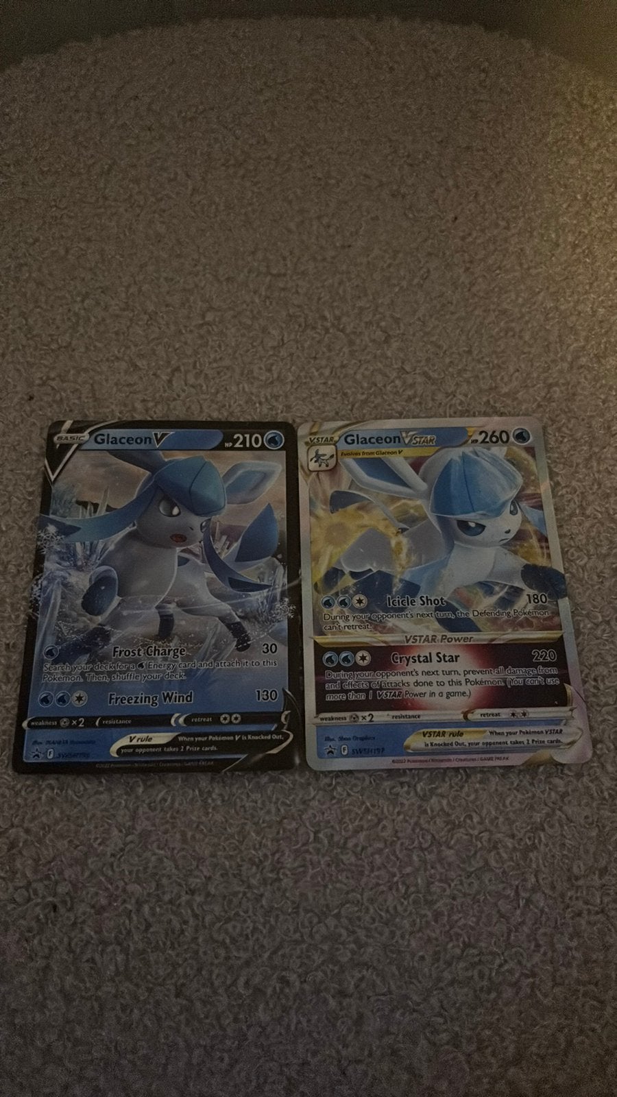 Glaceon V en Glaceon Vmax, Ophalen of Verzenden, Zo goed als nieuw