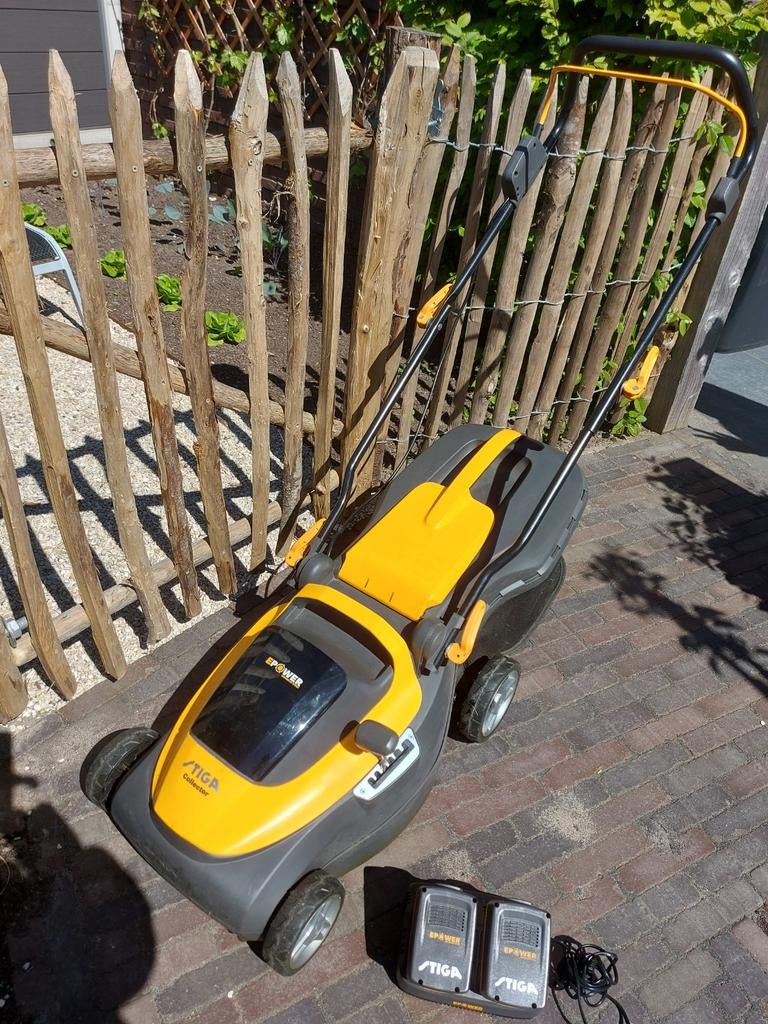 Stiga E-power collector accu grasmaaimachine, Tuin en Terras, Grasmaaiers, 50 cm of meer, Ophalen