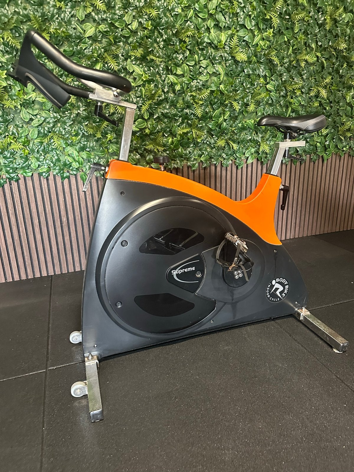 Body Bike Supreme Spinningfiets - Oranje/Zwart, Ophalen, Gebruikt, Spinningfiets, Metaal