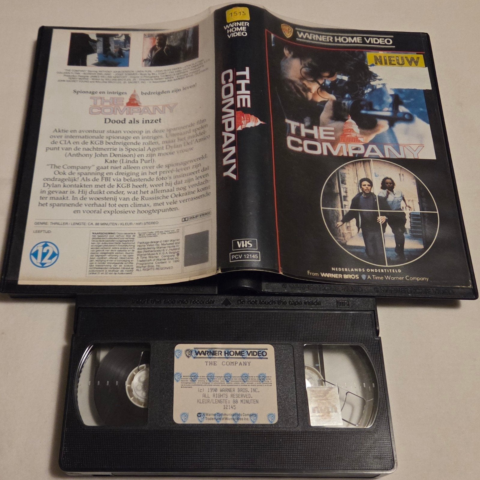 The Company VHS Actie EX-RENTAL, Vanaf 16 jaar, Ophalen of Verzenden, Gebruikt, Actie en Avontuur