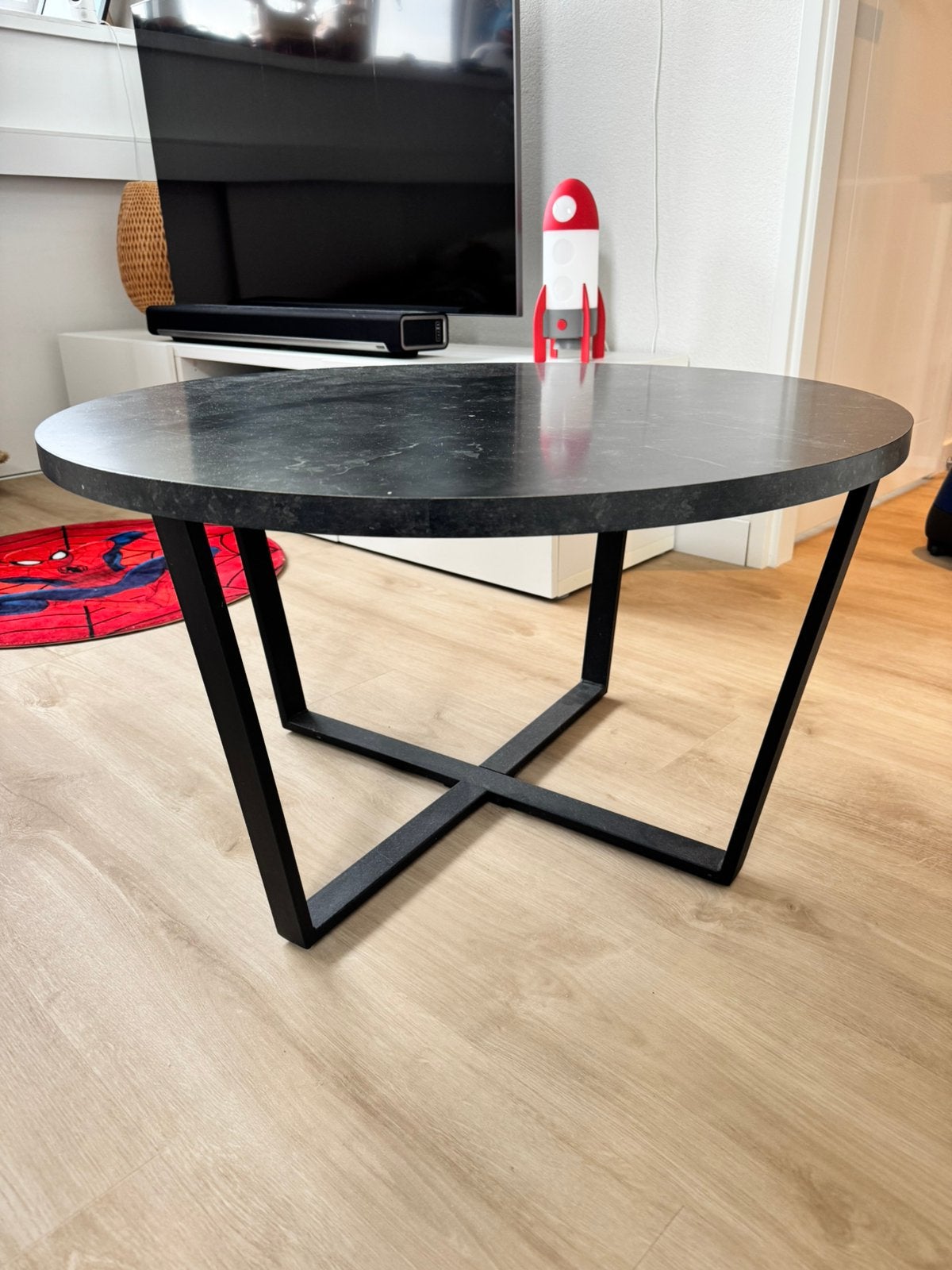 Moos Hein salontafel, Ophalen, 100 tot 150 cm, Rond, 50 tot 100 cm
