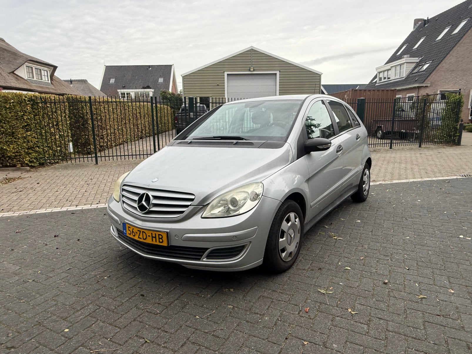 Mercedes-Benz B-Klasse 1.7 B170 5DRS 2008 Grijs, Auto's, Voorwielaandrijving, Zwart, 4 cilinders, 1210 kg