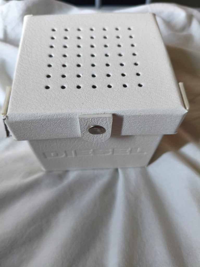 Te koop diesel heren  horloge, Leer, Staal, Polshorloge, Zo goed als nieuw