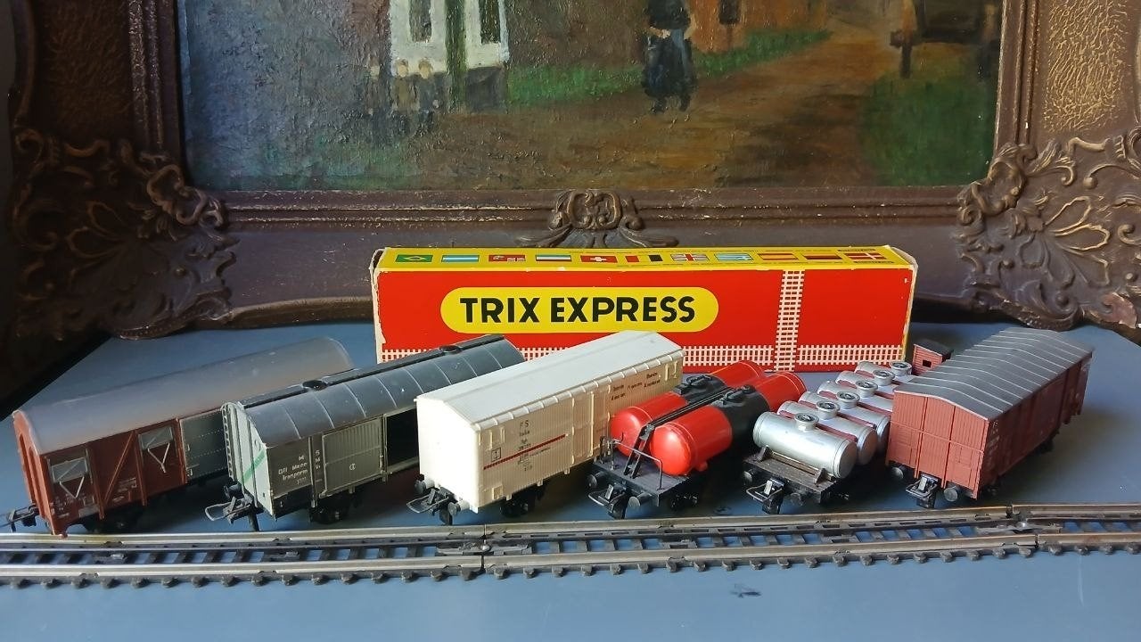Trix Express set met diverse wagons, Ophalen of Verzenden, Gebruikt, Treinset, Trix
