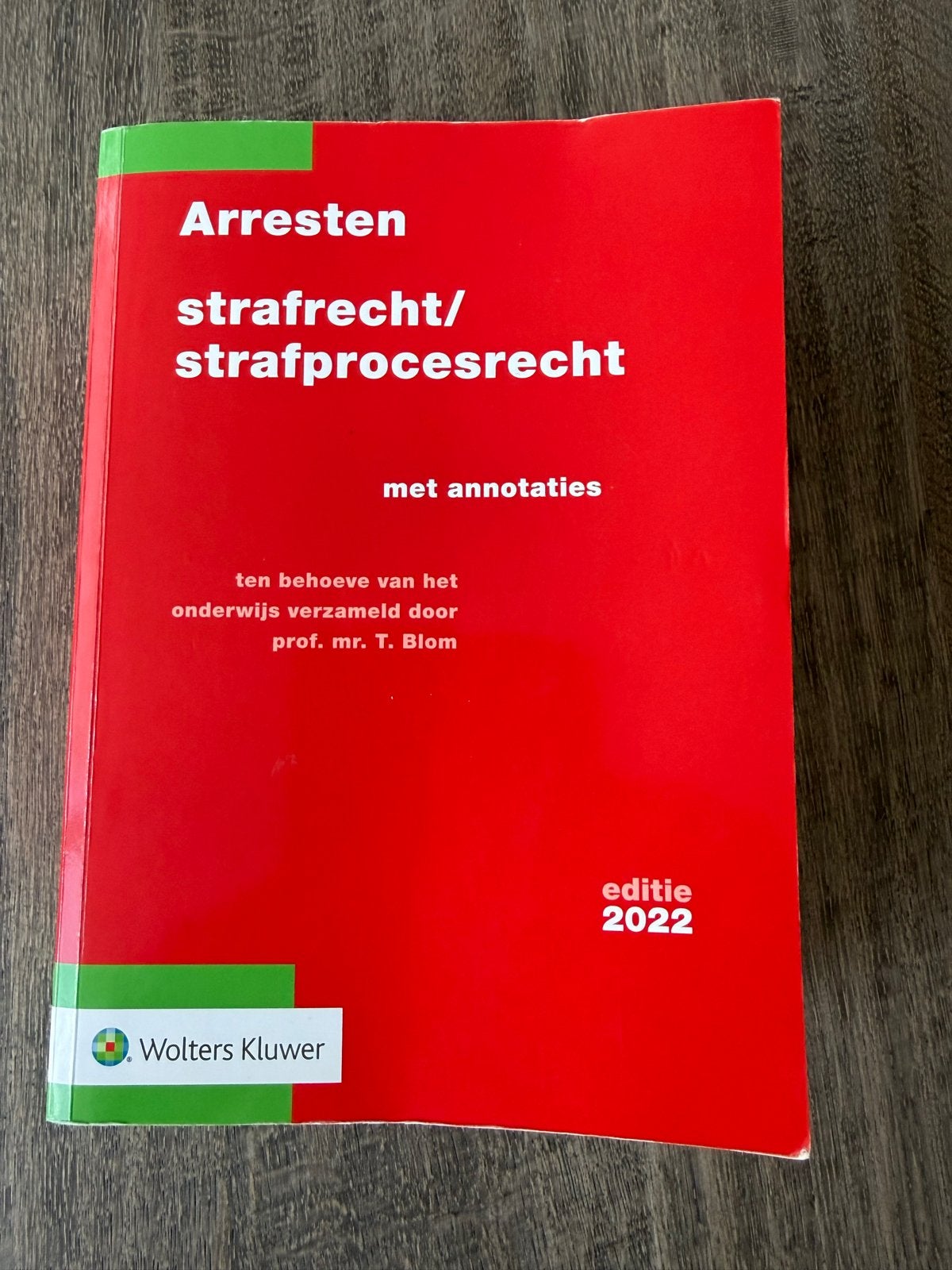 Arresten Strafrecht/Strafprocesrecht - Editie 2022, Ophalen of Verzenden, Gamma, Gelezen, HBO