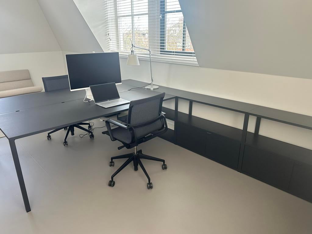 Hay New Order module kantoormeubel charcoal, Werkplek, Ophalen, Gebruikt, Bureau